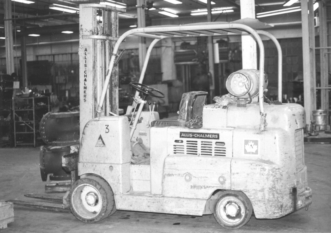 1960 Alis Chalmers propane powered forklift